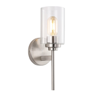 Juno Farmhouse Industrial Iron Cylinder LED Sconce - JONATHAN Y